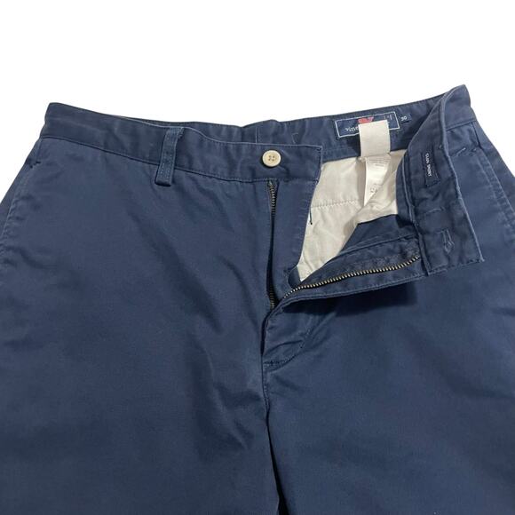 Vineyard Vines Mens Shorts Size 30 Club Short Navy Blue Cotton Mid Rise Zip Fly - Picture 3 of 12